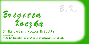 brigitta koczka business card